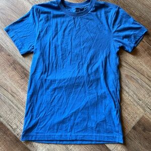 Blue Crew Neck Men's Shirt